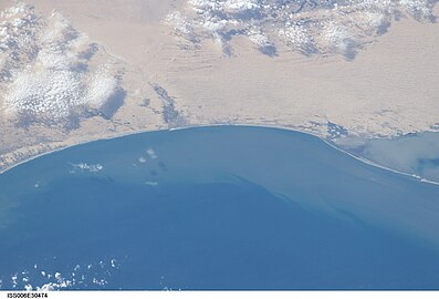 coast of Mediterranean Sea between Gaza Strip and Lake Bardawil (photo)