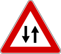 Two-way traffic (formerly used )
