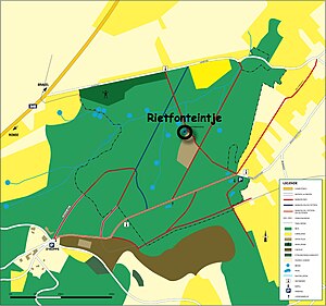 Ligging Rietfonteintje in Brakelbos