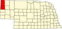 スー郡の位置を示したネブラスカ州の地図