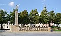 Monument to the fallen of the Slovak National Uprising located at the centre of the main square of the city