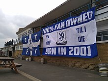 QE2 Stadium, home to the country's first fan-owned football club, Enfield Town FC