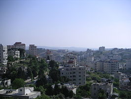 Uitzicht over het stadsdeel Yabroud