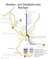 Map of the Bochum Stadtbahn