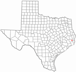 Location of Silsbee, Texas
