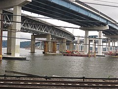 Underside of the Tappan Zee Bridge in 2017