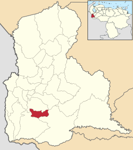 Locatie van de gemeente in Táchira