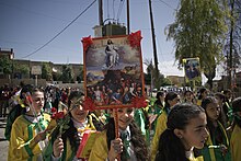 Views of the 2018 Palm Sunday festival in the Chaldean Catholic town of alQosh 40.jpg