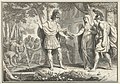 Eneas e a Sibila de Cumae prepáranse para entrar no Hades (s. XVIII)
