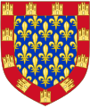 Arms of Charles, Count of Anjou (before 1246) Child of Louis VIII, King of France and Blanche of Castile (daughter of Alfonso VIII)
