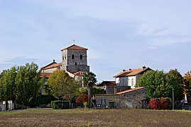 Country village of Chadurie, Charente, France, SE view