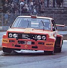 Giorgio Pianta's Fiat Abarth 031, in action at the Imola stage of 1975 Giro d'Italia.