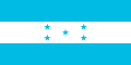 Bandera de Honduras desde 1949 (modificado en 2022).
