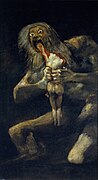 Ebenso von Goya das von The Obsessed für Lunar Womb verwandte Saturno devorando a su hijo