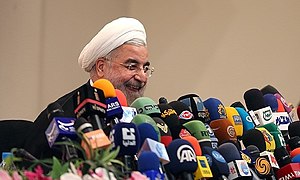 Hassan Rouhani press conference after his election as president 05.jpg