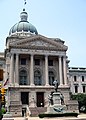 Image 13The fifth Indiana Statehouse in Indianapolis built in 1888 on the site of the third statehouse (from History of Indiana)