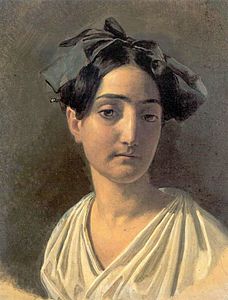 Retrato De Vittoria Caldoni (1834)