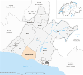 Karte von Bourg-en-Lavaux
