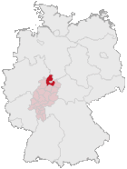 Dor liggt de Landkreis Kassel in Düütschland