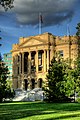 The west face of the Alberta Legislature Building