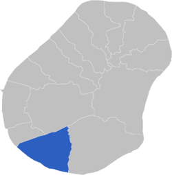 محل بخش یارن در جزیرهٔ نائورو