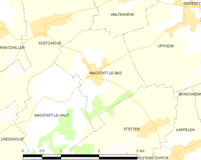 Poziția localității Magstatt-le-Bas