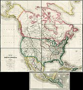 Map of North America Exhibiting The recent Discoveries, Geographical and Nautical.jpg