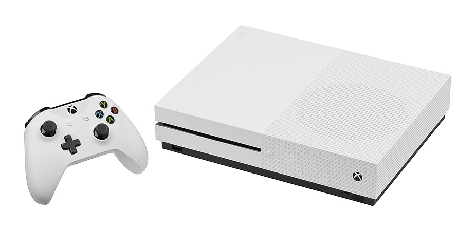 The updated Microsoft Xbox One S and controller.