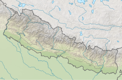 Mahakali, Kanchanpur li ser nexşeya Nepal nîşan dide