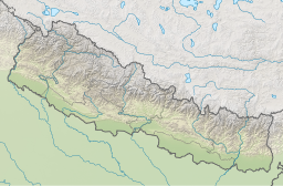 Location of Gajedi Taal in Nepal.