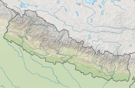 Cordillera Mahabharat ubicada en Nepal
