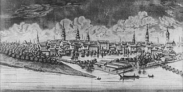 Поглед на Нови Сад са Лиманом (19. век)