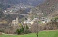 Panorama del borgo di Avise e Runaz oltre la Dora Baltea