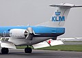 Reverse thrust operating on a KLM Fokker 70