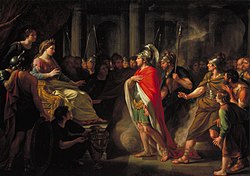 Aeneas přichází před královnu Dido