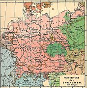 Linguistic map of Central Europe, 1906