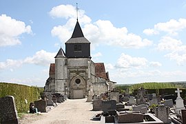 The church of Saint-Antoine in Arzillières-Neuville