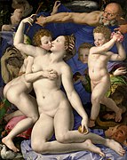 Alegoría del triunfo de Venus (1540-1550), de Bronzino.