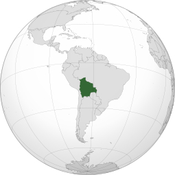Localização do Bolívia
