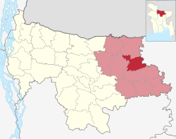Location of Barhatta