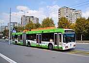 AKSM-333 - uchinchi avlod artikulyatsiyali past polli trolleybus Belgradda