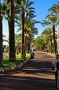 Promenade côté boulevard.