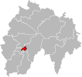 Situation of the canton of Aurillac-3 in the department of Cantal