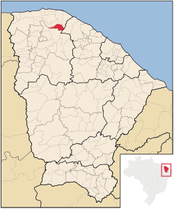 Localização de Morrinhos no Ceará