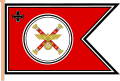 Kommandoflagge Chef OKW im Rang Generalfeldmarschall 1941–1945 (Command flag of the Chief of the OKW with the rank of Generalfeldmarschall 1941–1945)