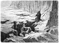 Die Gartenlaube (1869) b 268 2.jpg Uebergang über die Löfflerkluft. Nach der Natur aufgenommen von J. v. T.