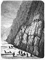 Die Gartenlaube (1869) b 734.jpg Ausbeutung der Krystallhöhle am Tiefengletscher, Canton Uri, im August 1868
