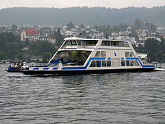 Ferry ship Zürisee on Lake Zürich