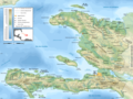 Carte topographique d'Haïti