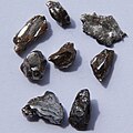 Iron meteorite fragments